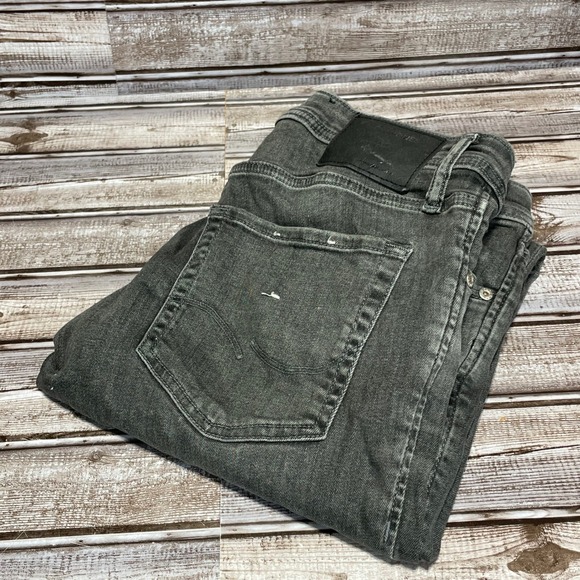 Jack and Jones Slim Flex Jeans Black Wash Denim Casual Pants Size 34x34(32)‎ - Picture 1 of 8